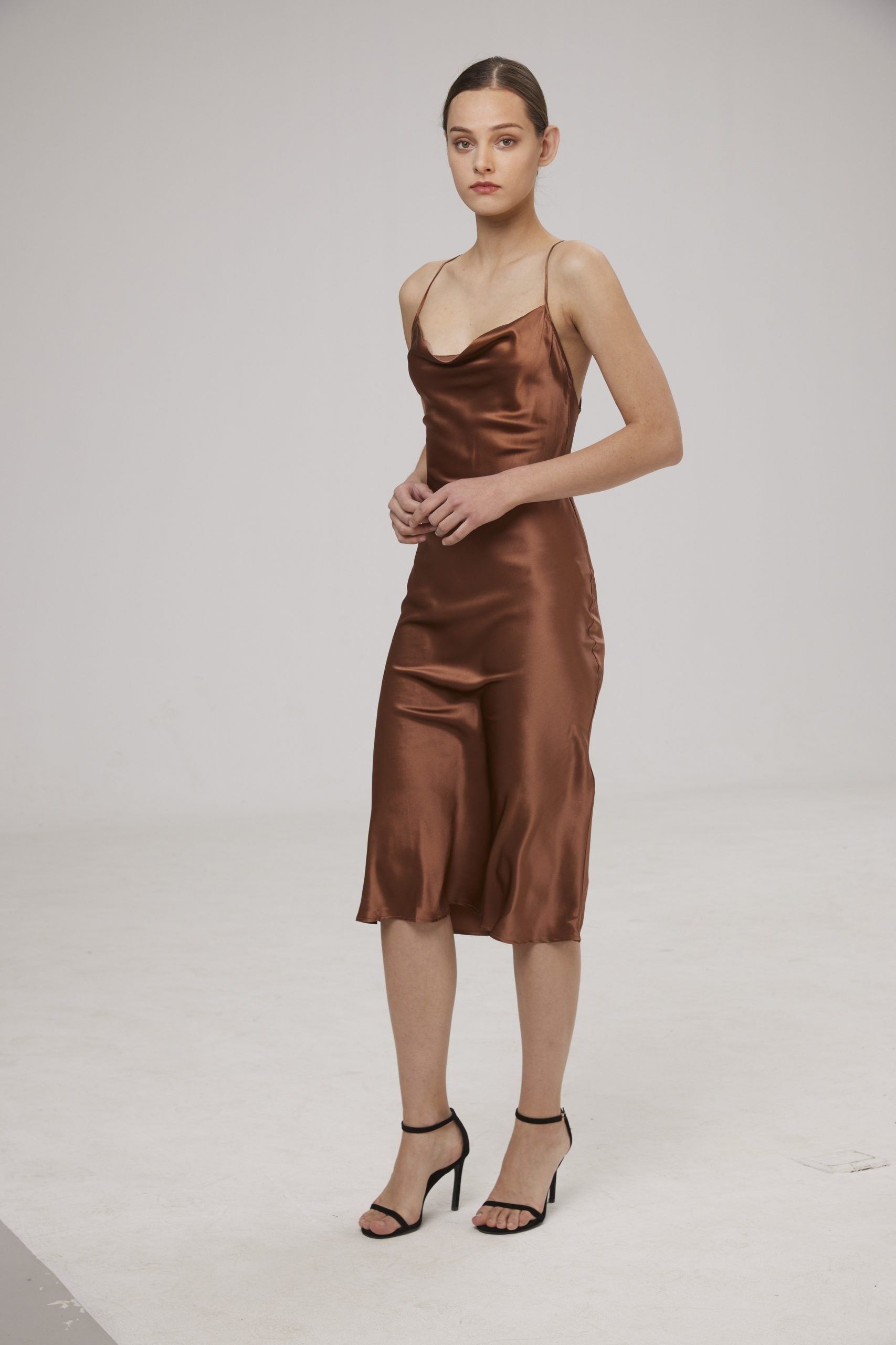 Lounge Midi Silk Slip Dress image 3