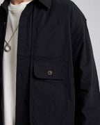 All-Black Cotton Overshirt image 5
