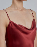 Spaghetti Strap Bias Cut Silk Dress image 4