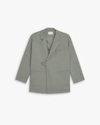 Single-Button Patch Pocket Blazer - Grey Green, S image