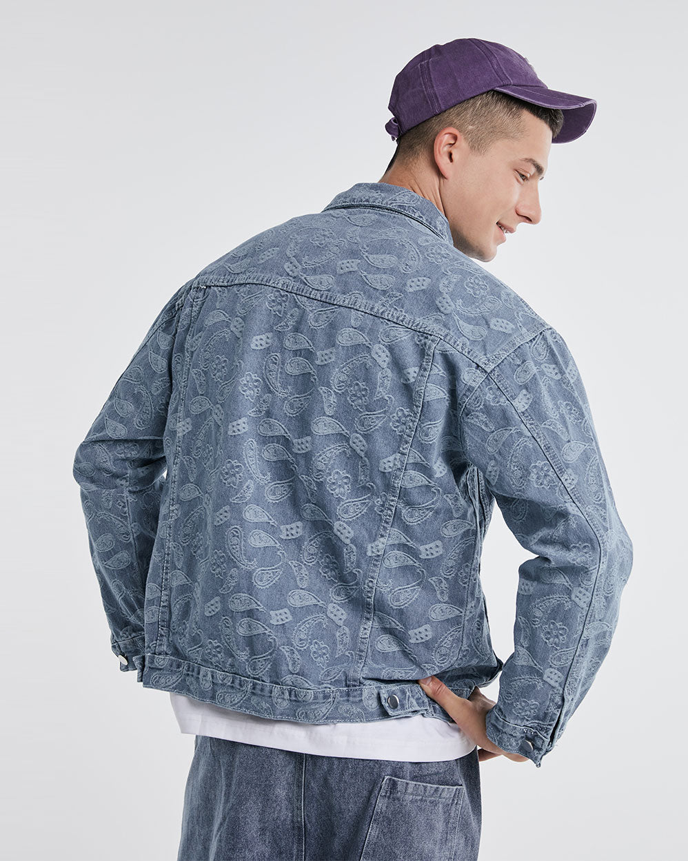 Classic Printed Denim Cotton Jacket image 4