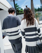 Striped Crewneck Knit Jumper image 1