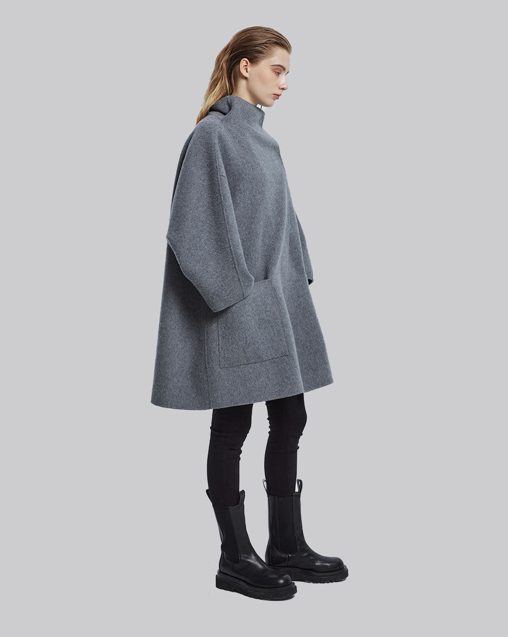 Buttoned Cashmere Coat image 2