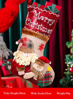 Christmas socks shaped gift bag - Tomato, OS image