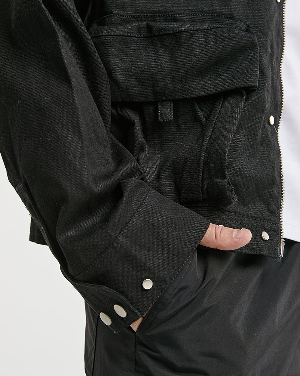 Pure Cotton Workwear Jacket With Pockets image 6
