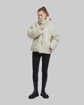 Faux-Leather Puffer Jacket image 2
