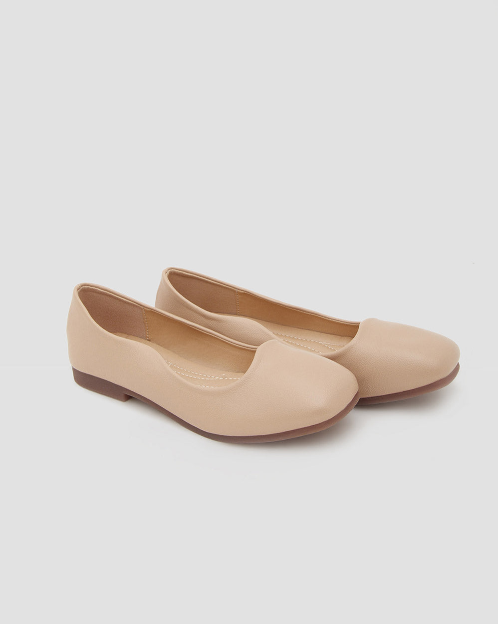 Wavy Stitch Flat Shoes - Parchment, 10 image
