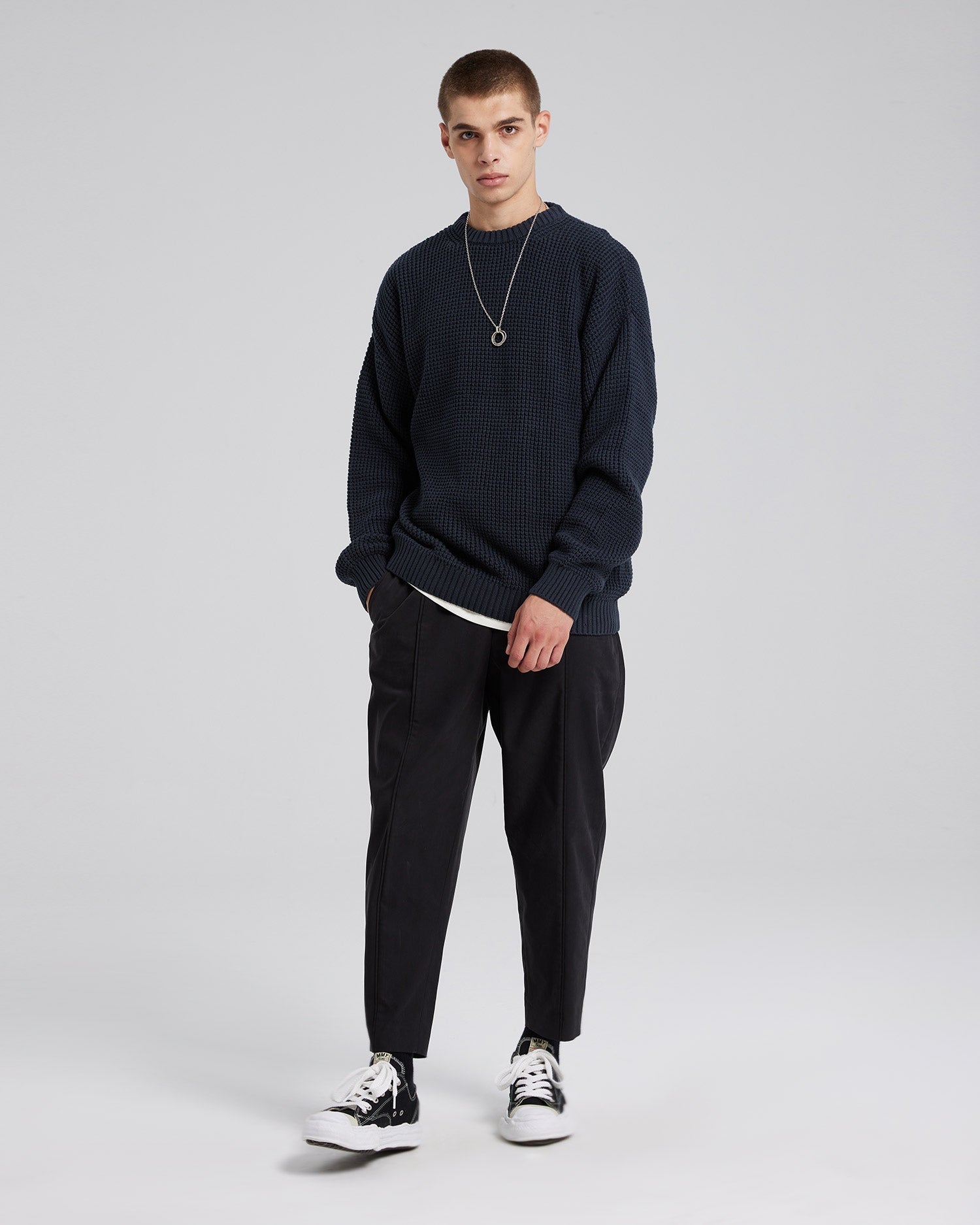 Classic Pull-Over Sweater - Charcoal, M image