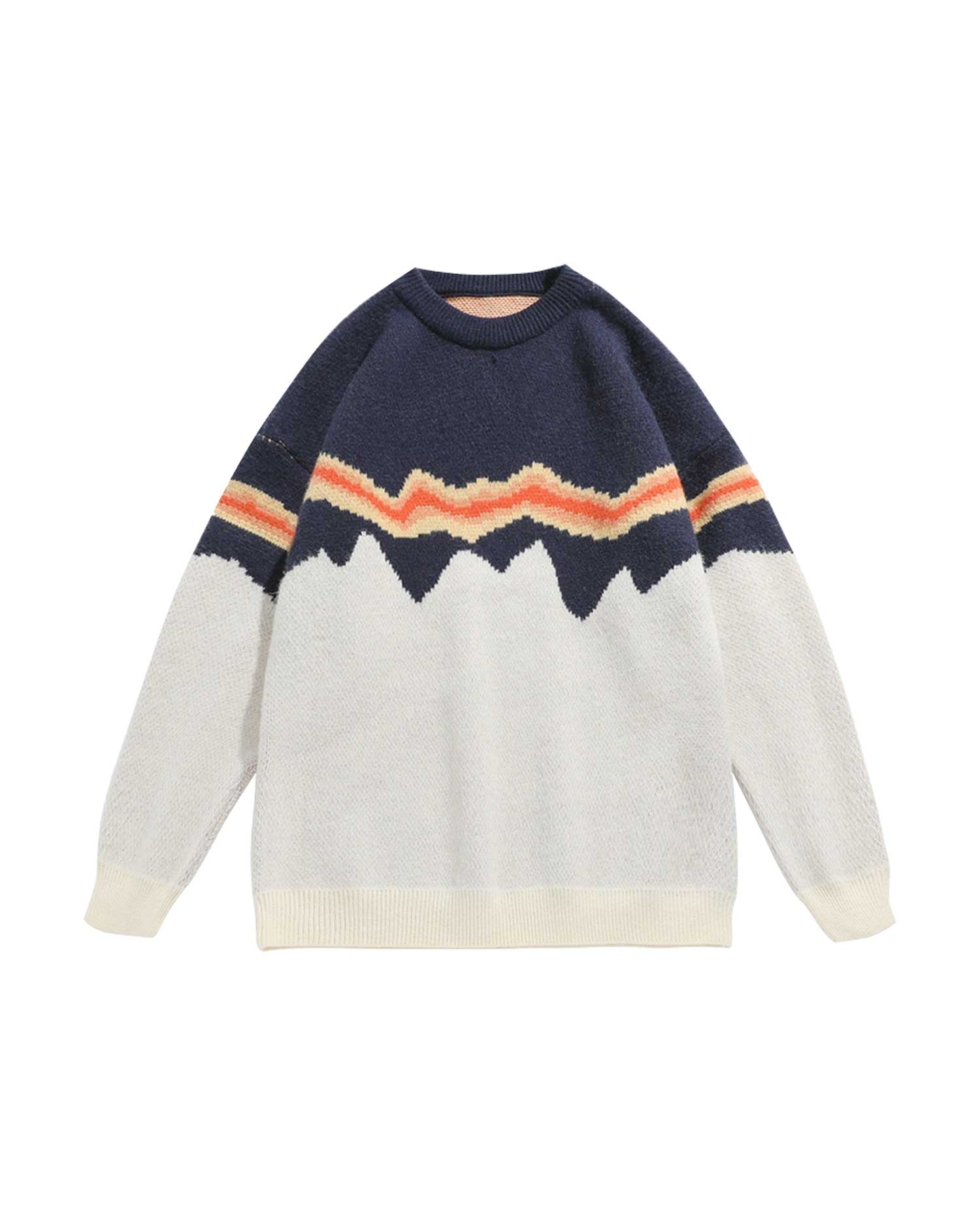Relaxed Round Neck Jumper - Midnight blue, XXL image