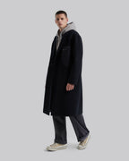 Patch Pocket Wool Coat - Black, L image