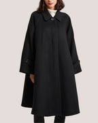 Pointed Collar Wool-Cashmere Long Coat image 0