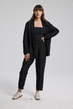 1 × Linen Striped Blazer image 2