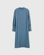 Buttoned Back Drape Shirt Robe image 5