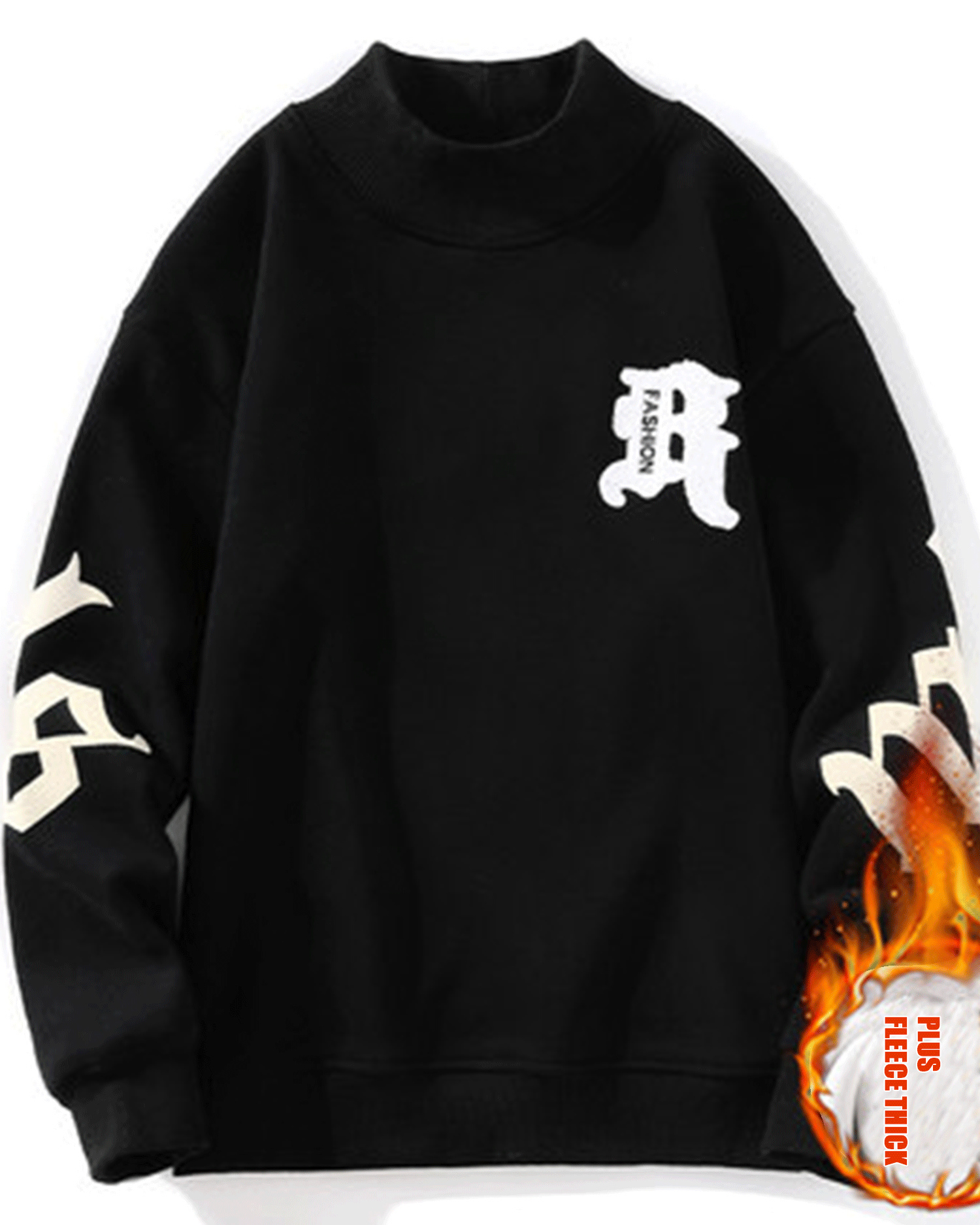 Rabbit Cotton Crewneck Sweatshirt - Midnight Black, L image