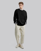 Comfy Paneled Sweatshirt - Black, M image