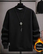 Layered Crewneck Letter Sweatshirt - Jasper, XXL image
