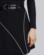 Belted Asymmetric Short Skirt image 5