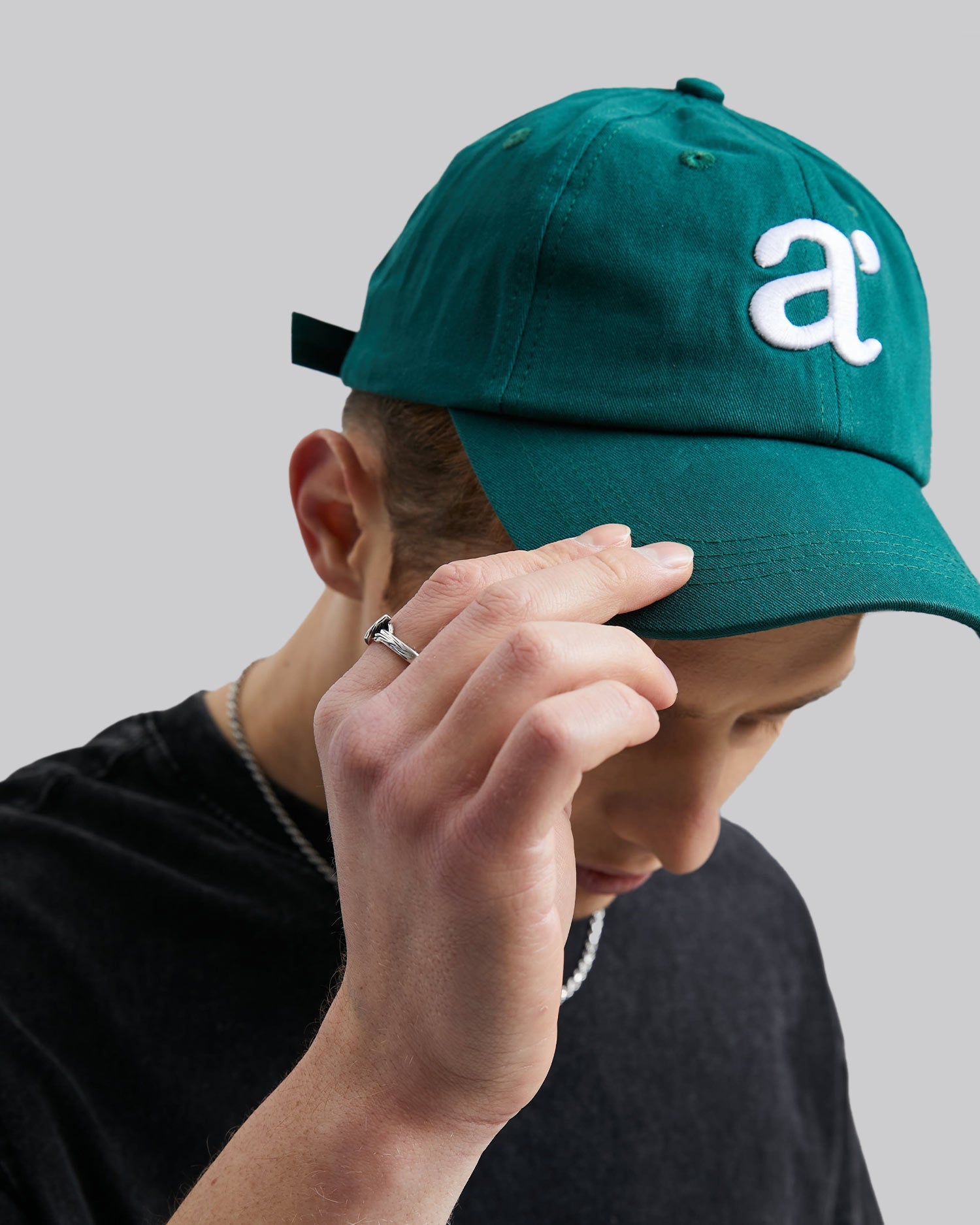 Graphic Embroidery Baseball Cap - ForestGreen, OS image