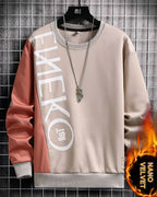 Misplaced Hem Crewneck Sweatshirt - Silver Pink, XXL image