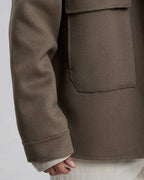 Woolen Jacket With Front Pockets image 5