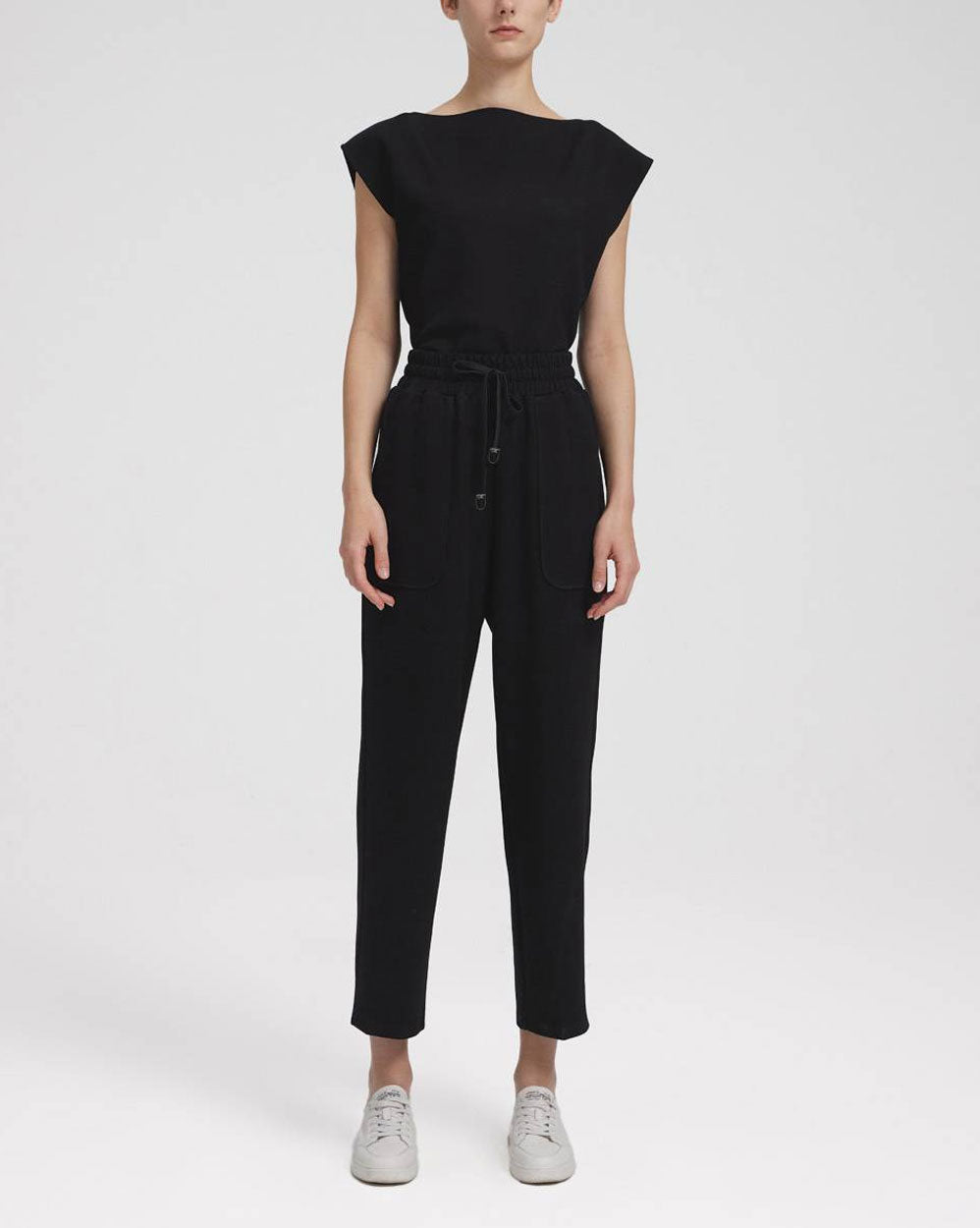 Techno Tapered Trousers - Black, M image