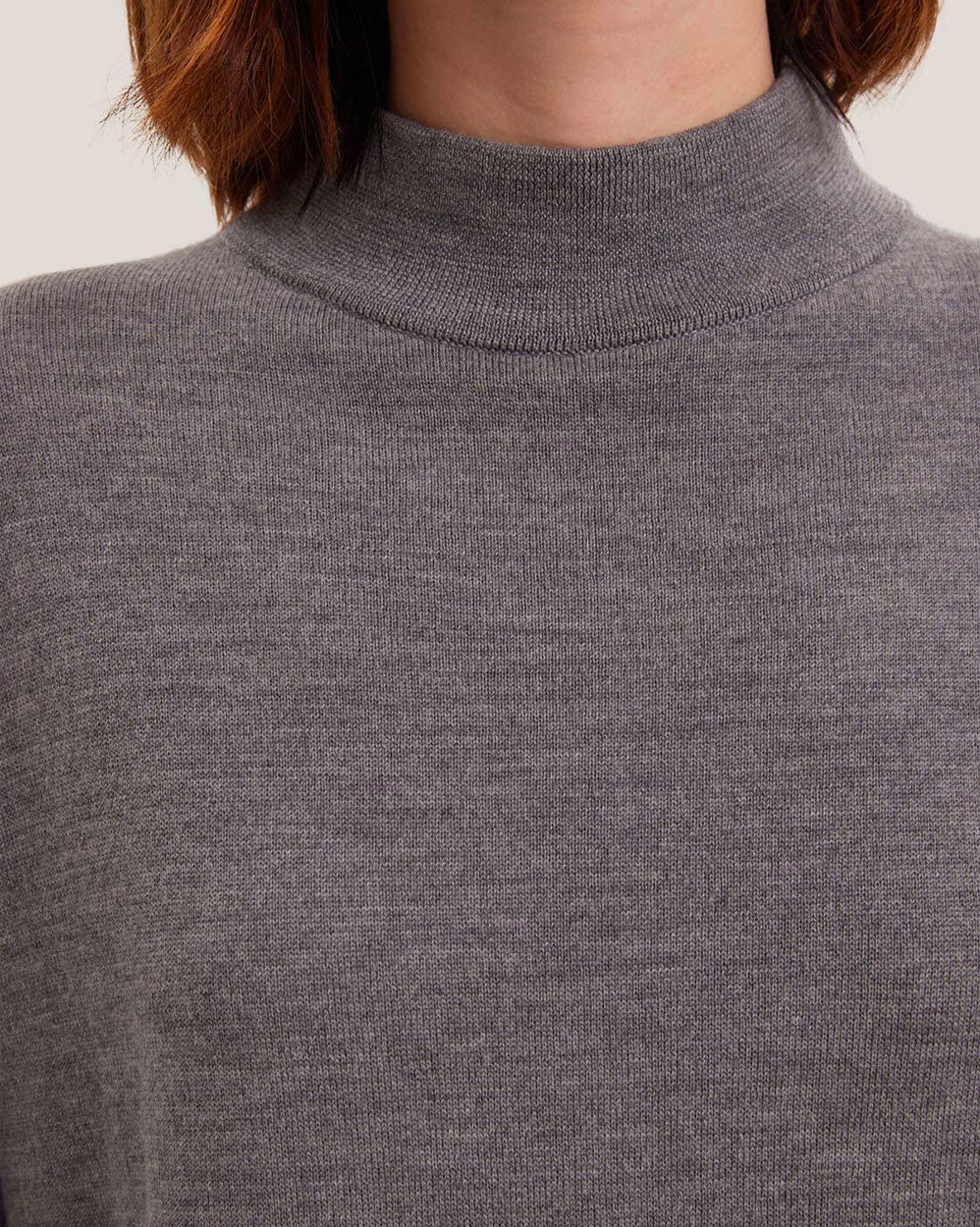 100% Merino Wool Turtleneck Casual Top image 4