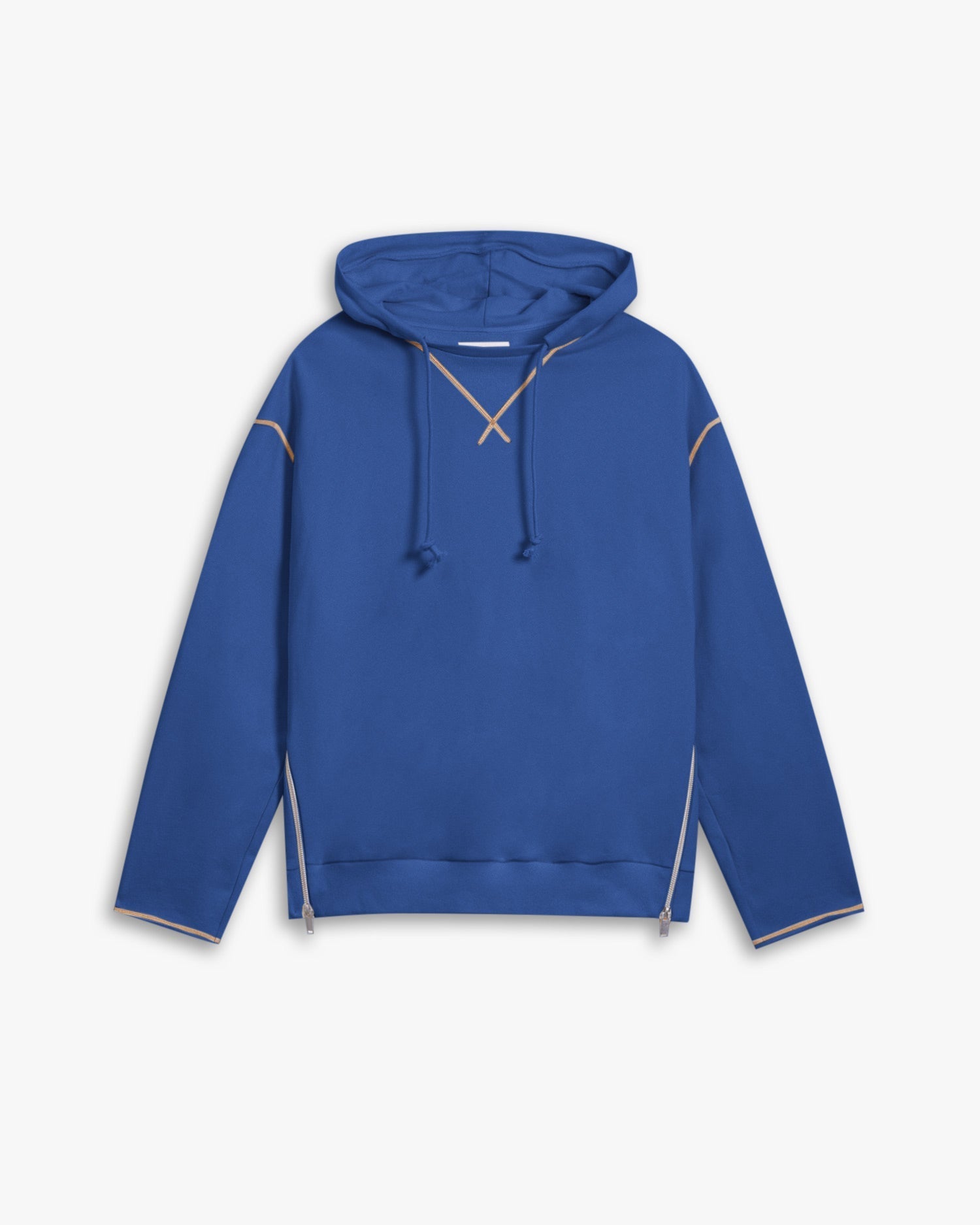 Exposed-Seams Hoodie - Blue, L image