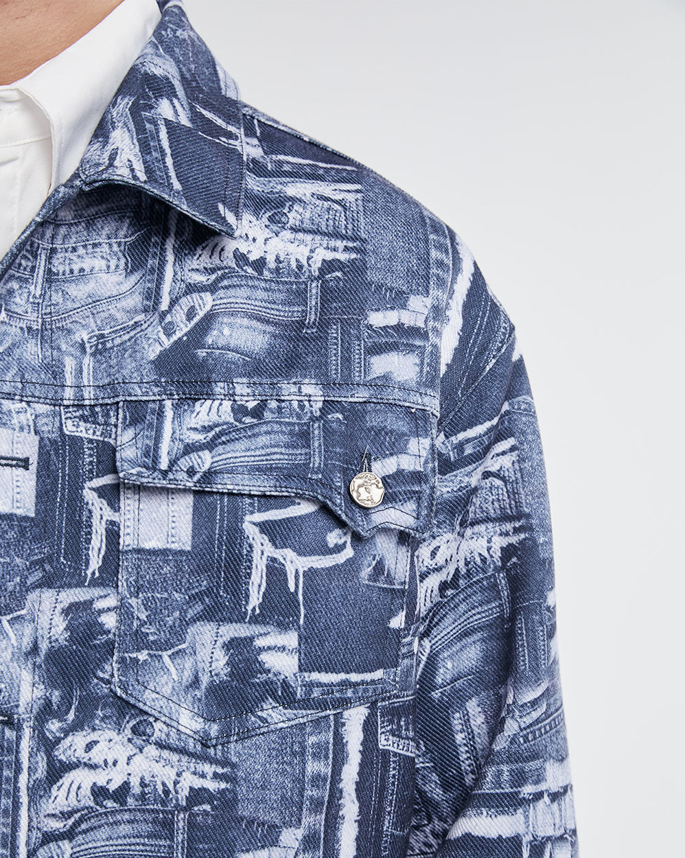 Stylish Printed Denim Jacket image 5