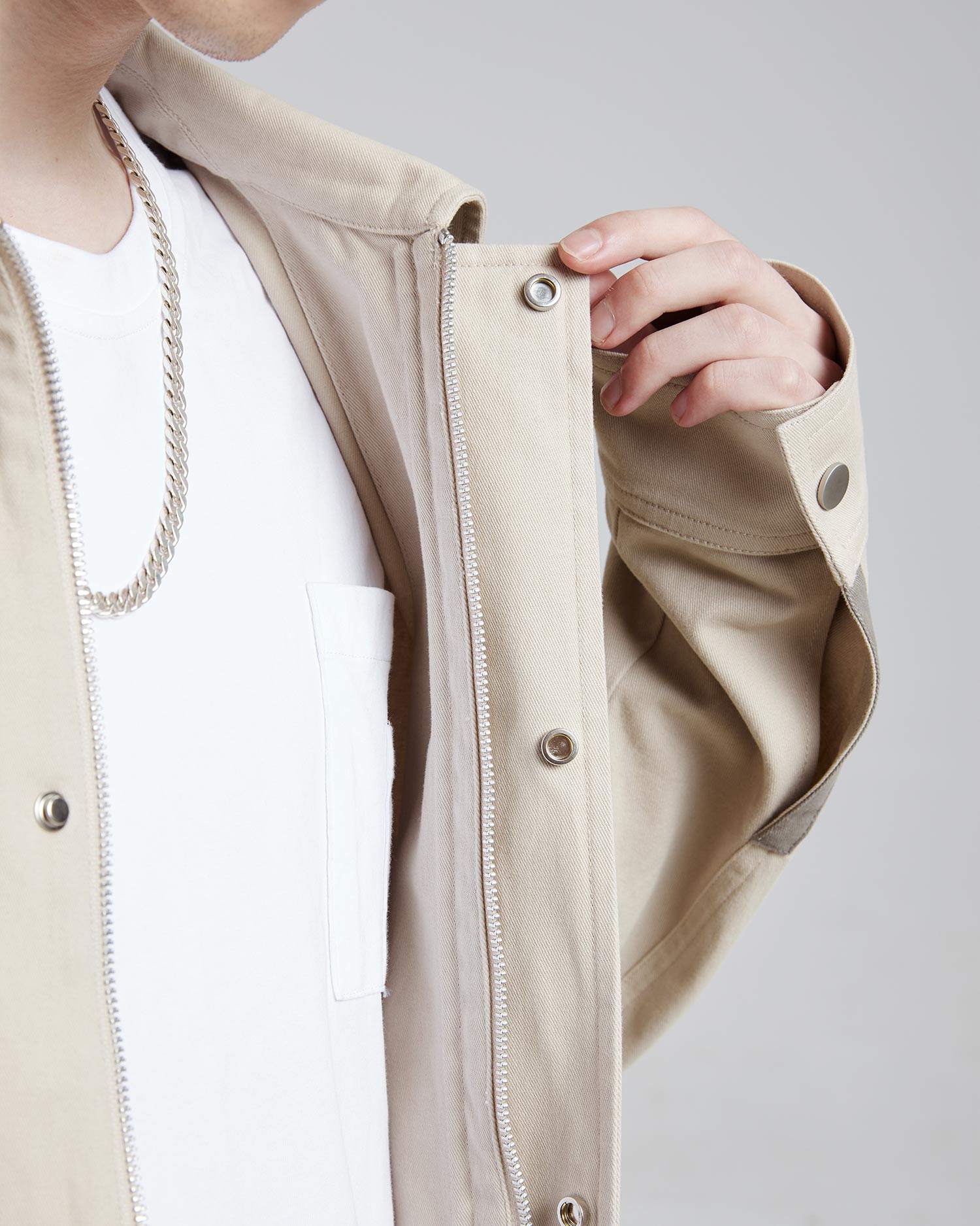 All-Cotton Paneled Jacket image 5