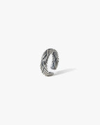 Silver Braided Cable Ring image 2