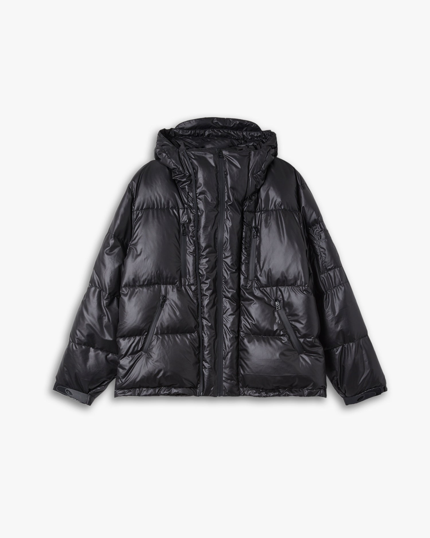 All-Black Classic Puffer Jacket image 0