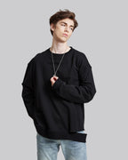 Cotton Ripped Sweatshirt image 1