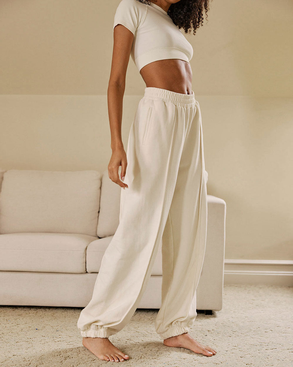 Cotton-Jersey Essential Joggers image 1