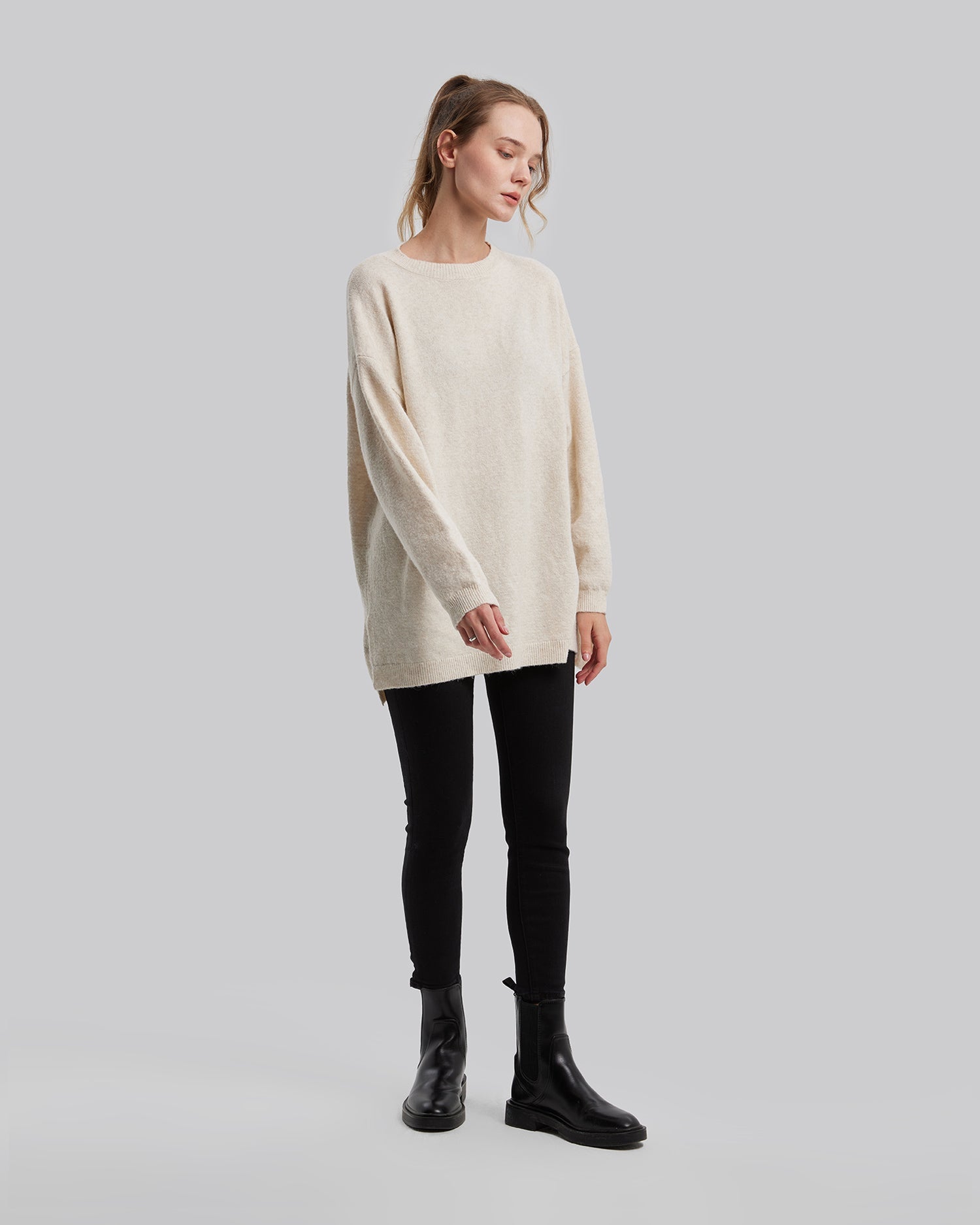 Plain Crewneck Sweater image 3