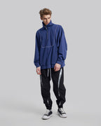 Half-Zip High Neck Sweatshirt - Blue, S image