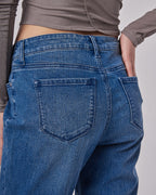 Womens Chic Embroidered Jeans image 4