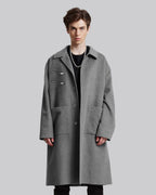 1 × Double Zipper Wool Coat image 1