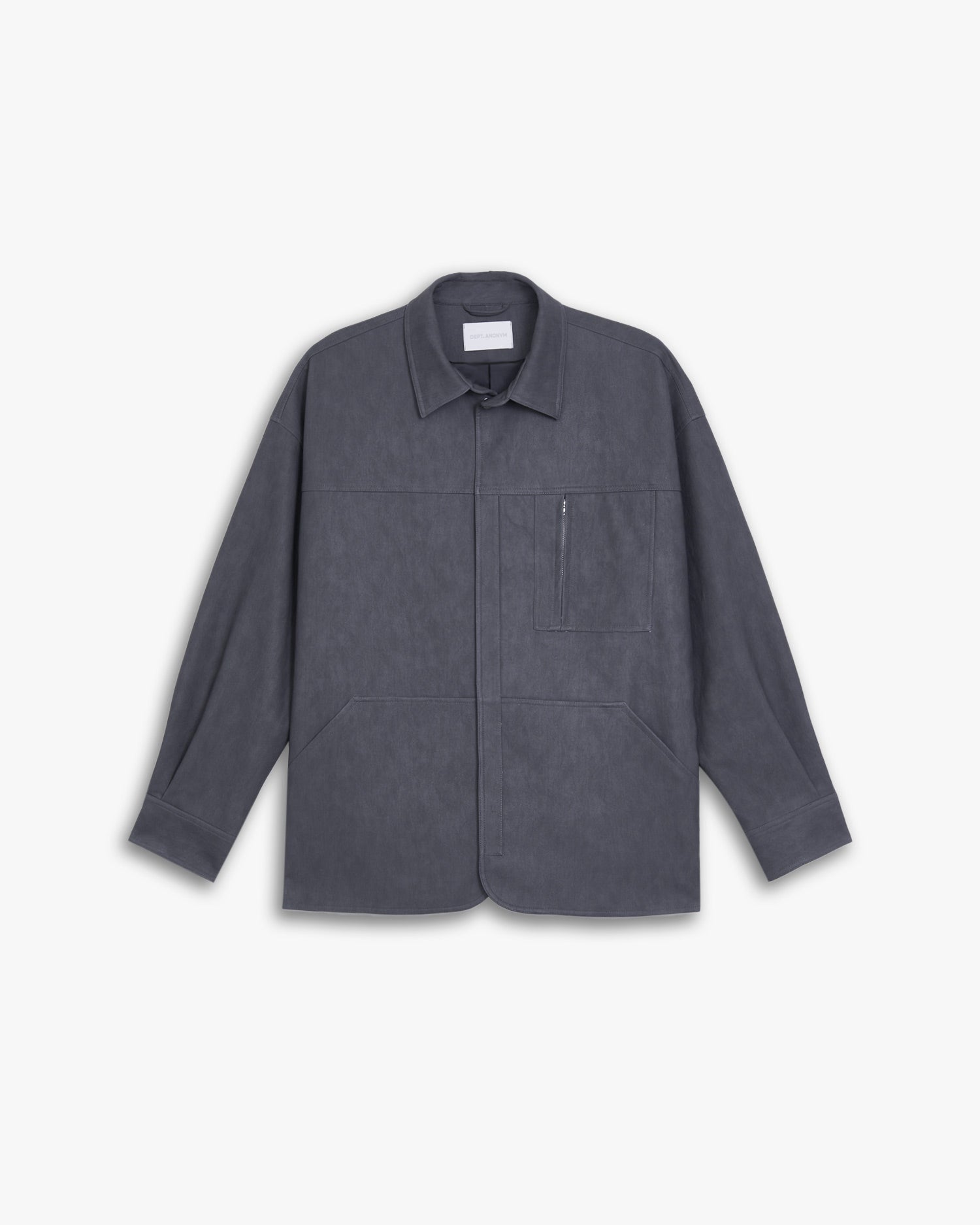 Essential Faux-Leather Shirt Jacket image 0