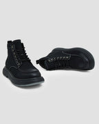 Stitched Lace-Up Boots image 4