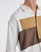 Irregular Colorblock Long-Sleeve Shirt image 5
