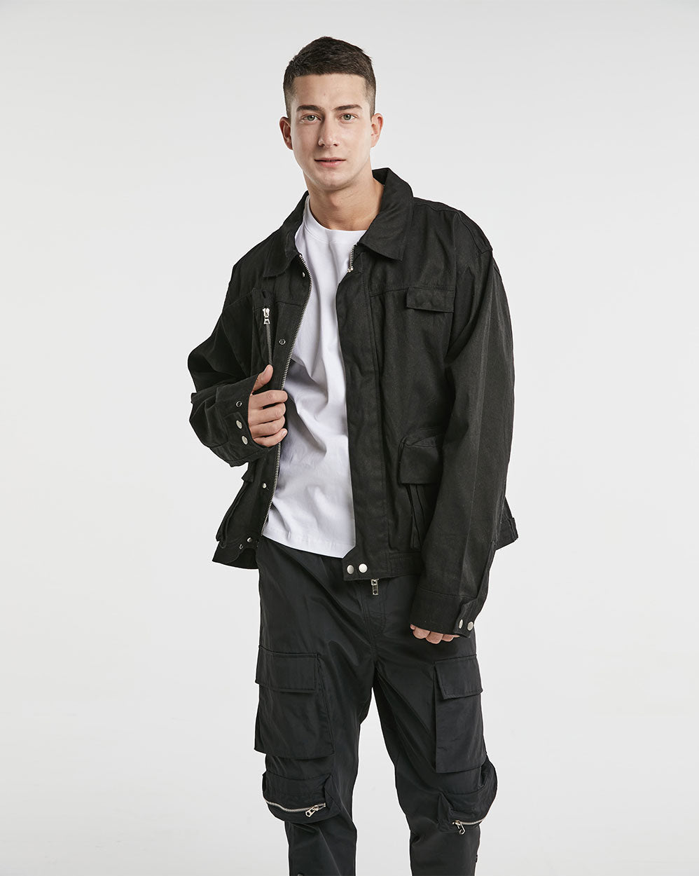 Pure Cotton Workwear Jacket With Pockets image 1