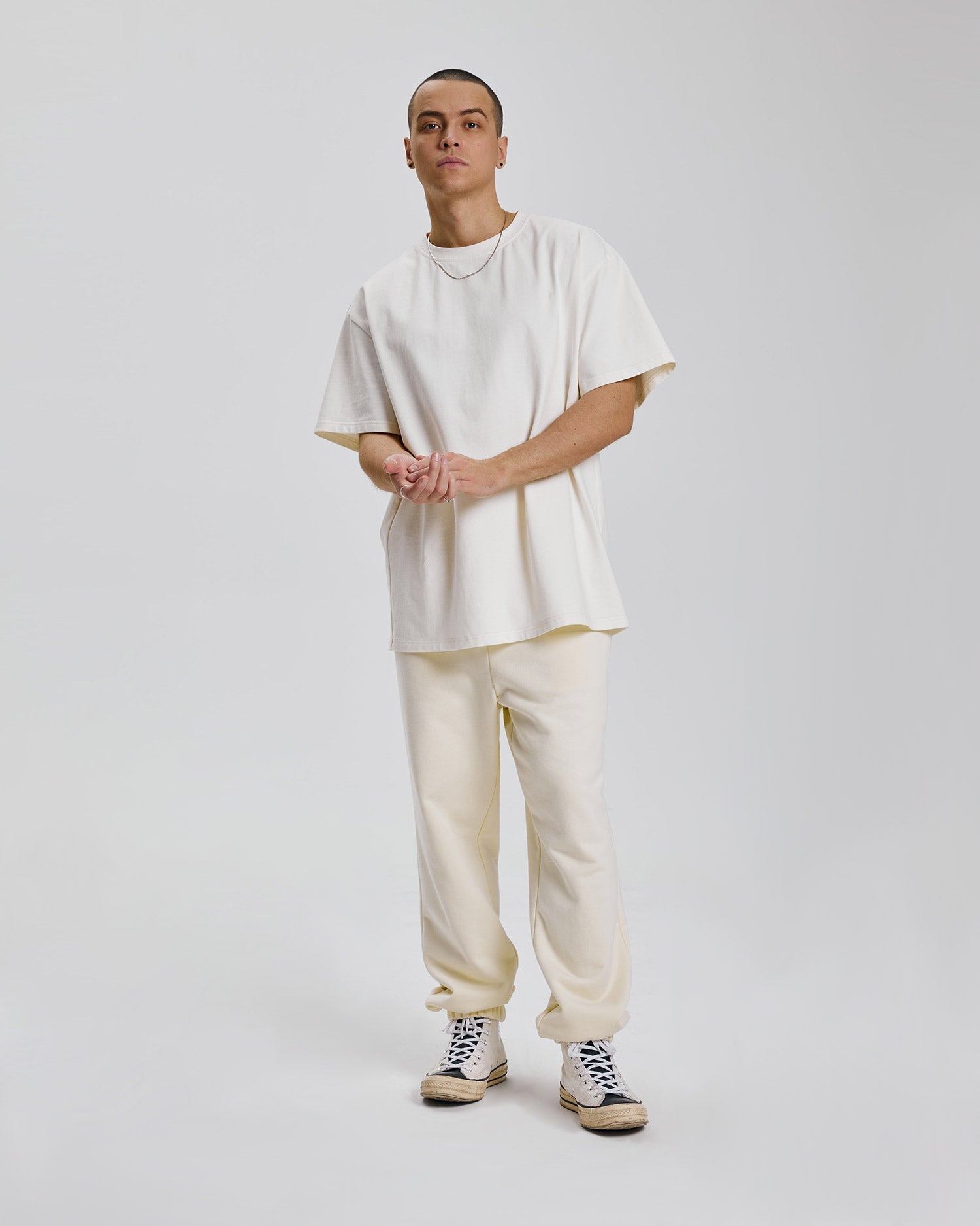 Plain Lounge Sweatpants - Beige, S image