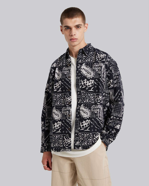 All-Cotton Patterned Shirt image 1