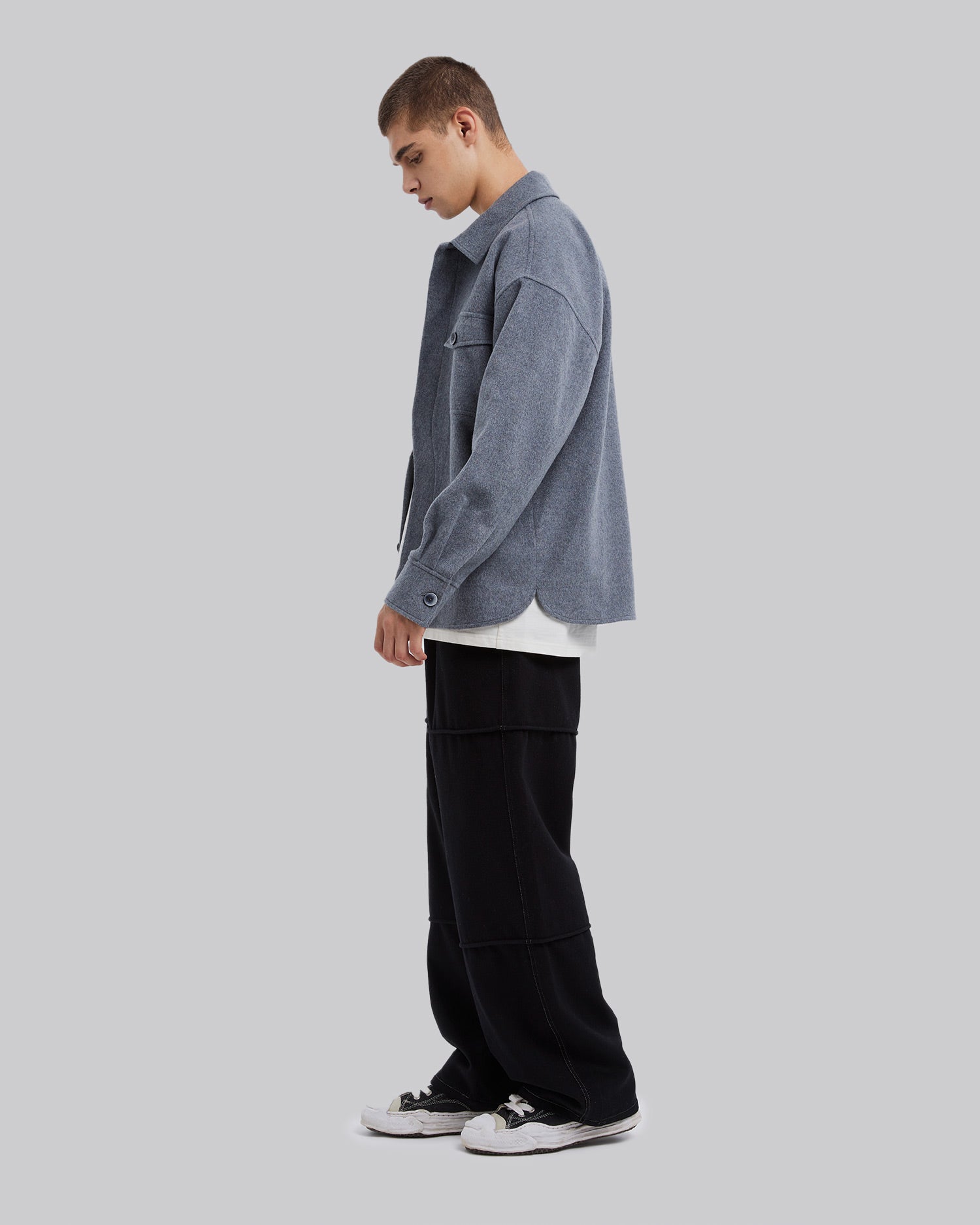 Unique Front-Closure Wool Coat image 4