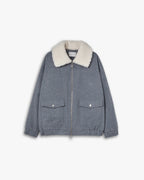 Grey Pocket Wool Jacket image 0