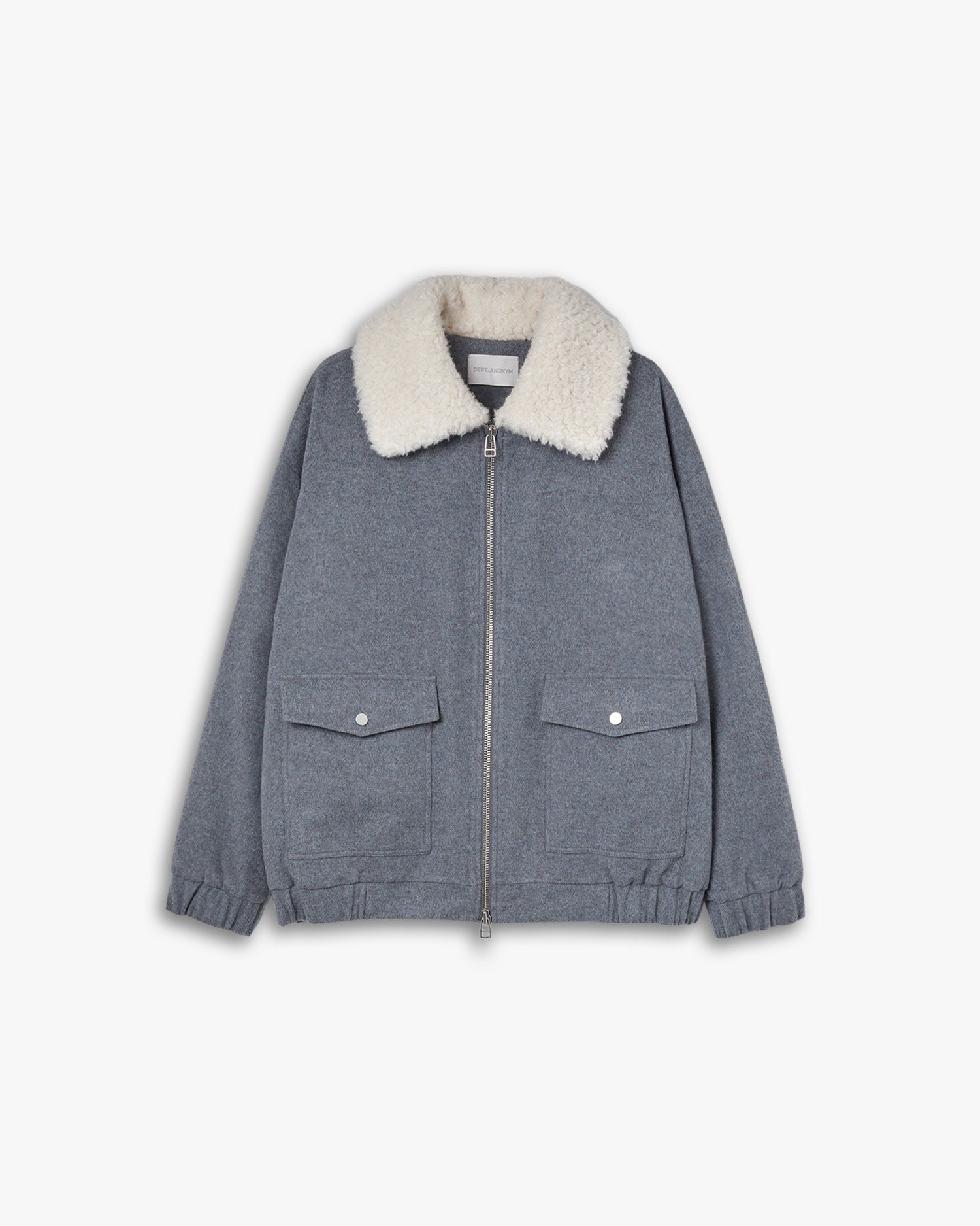 Grey Pocket Wool Jacket image 0