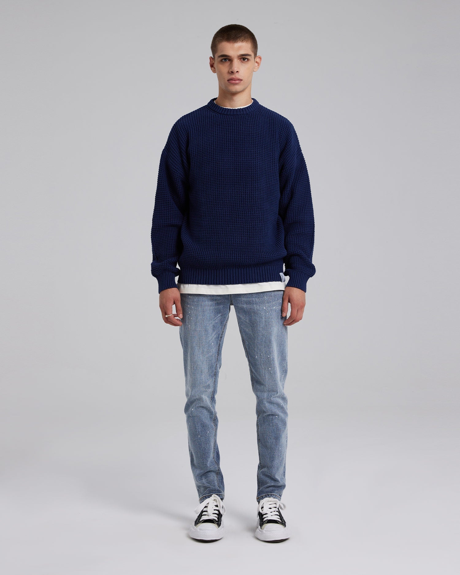 Classic Pull-Over Sweater - Night Blue, L image