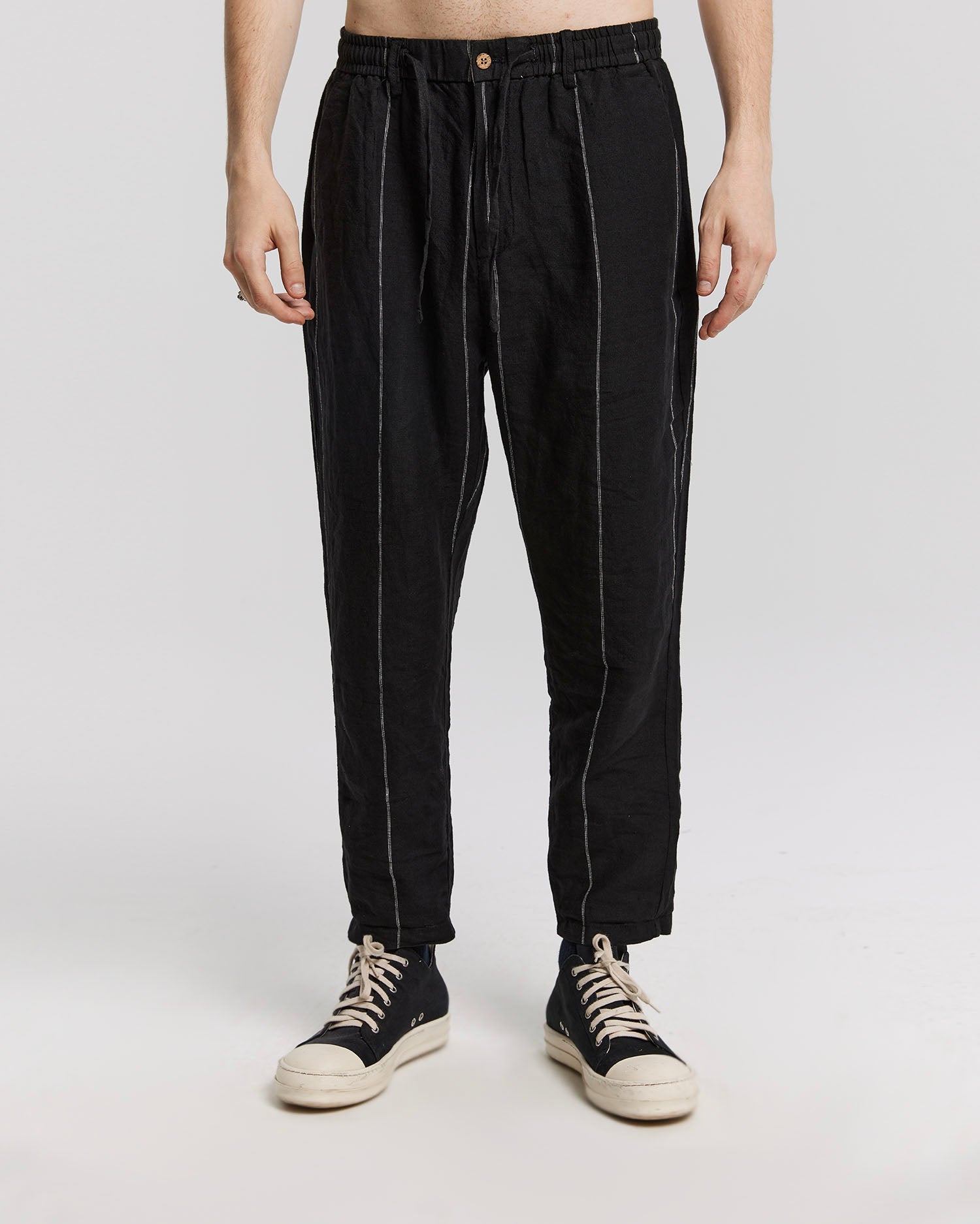 Linen Striped Trousers image 1