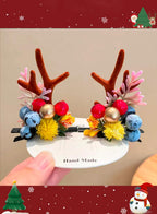 Special Christmas moose headdress - Sky Blue, OS image