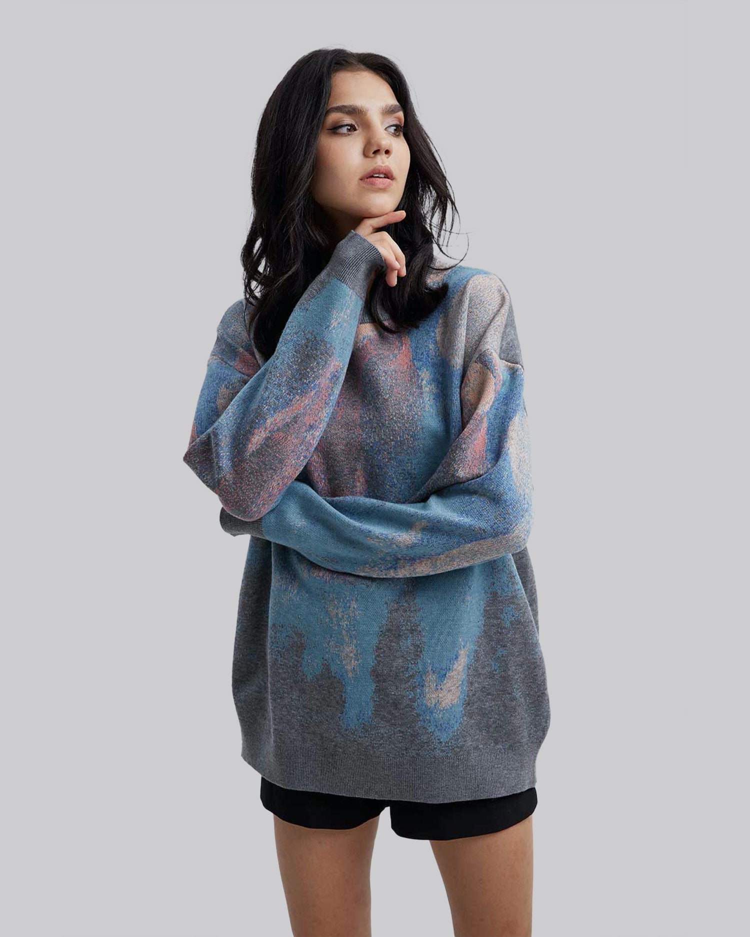 Multicolor Crewneck Sweater image 1